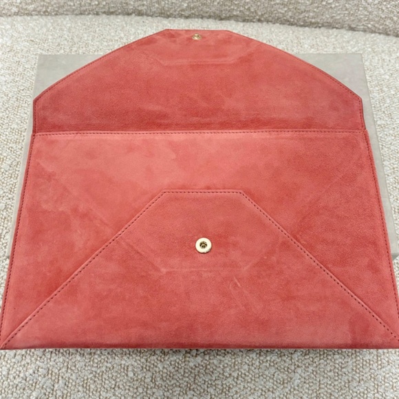 Authentic Jimmy Choo Envelope Clutch Rosetta Suede - Picture 3 of 6